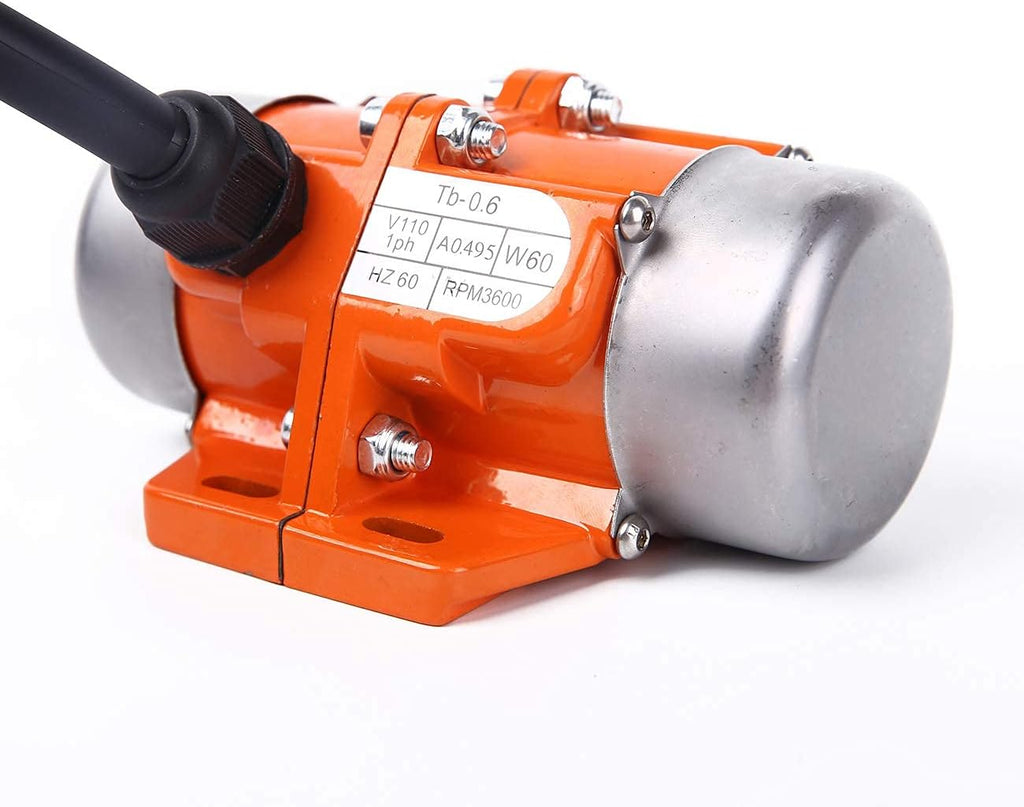 Concrete Vibrator Vibration Motor 60W Mini Single Phase Aluminum Alloy AC 110V 3600rpm Pack of 2 O2400