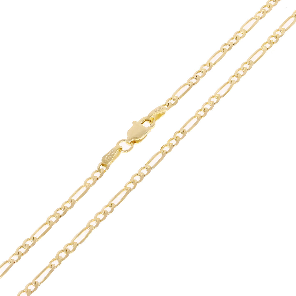 14k Yellow Gold Figaro Chain Necklace 20" 3mm 7 grams R90972