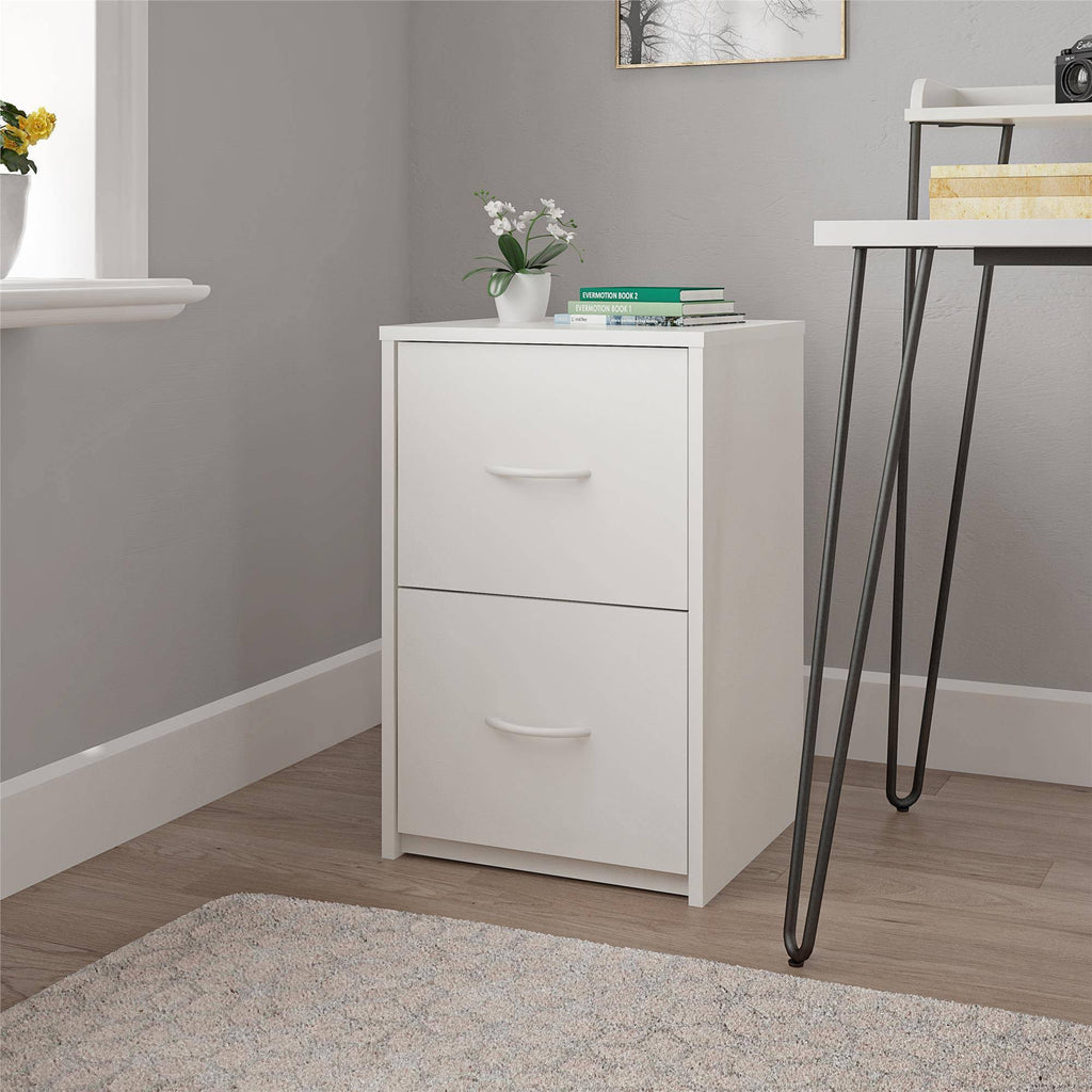 White 2 Drawer File Cabinet H29653