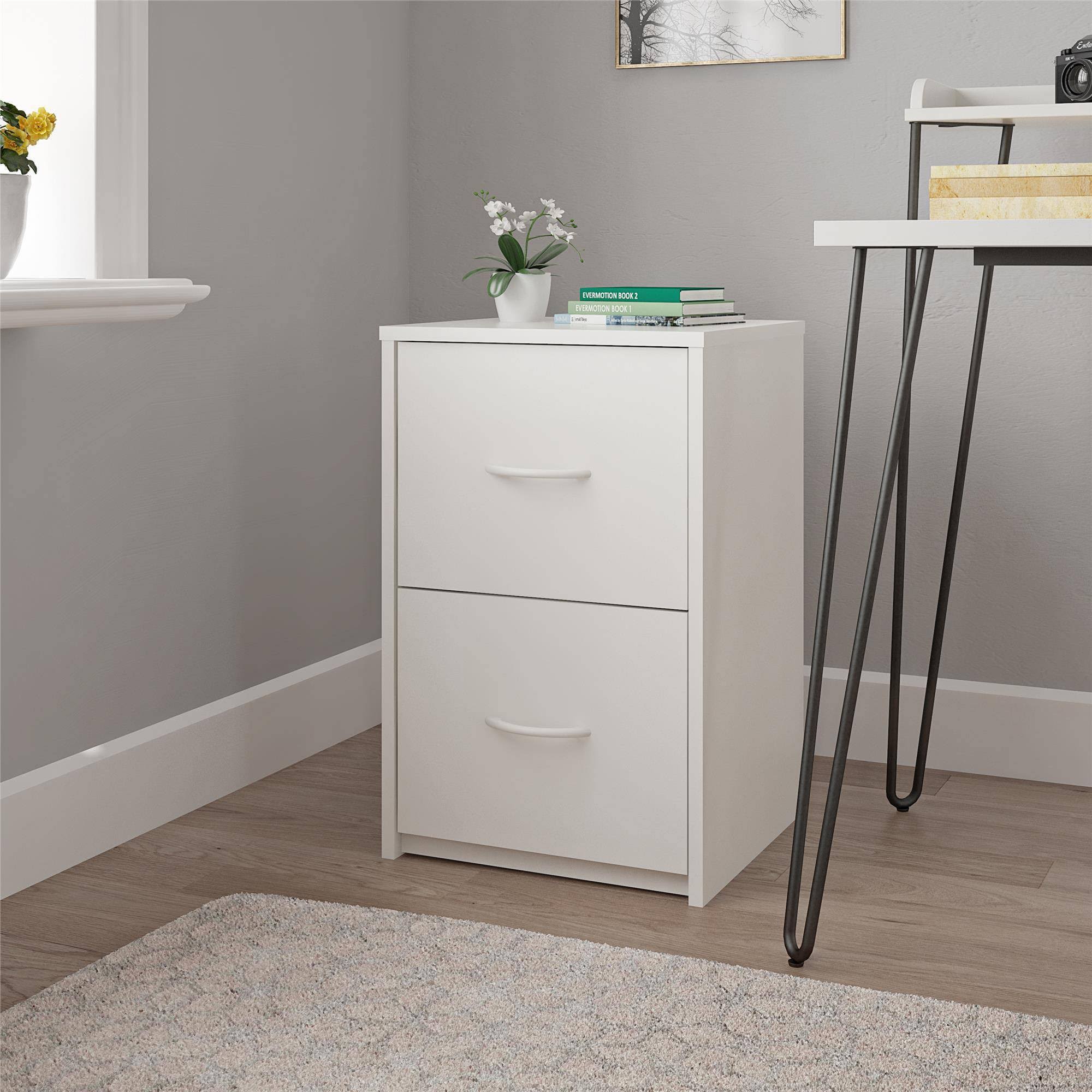 White 2 Drawer File Cabinet H29653