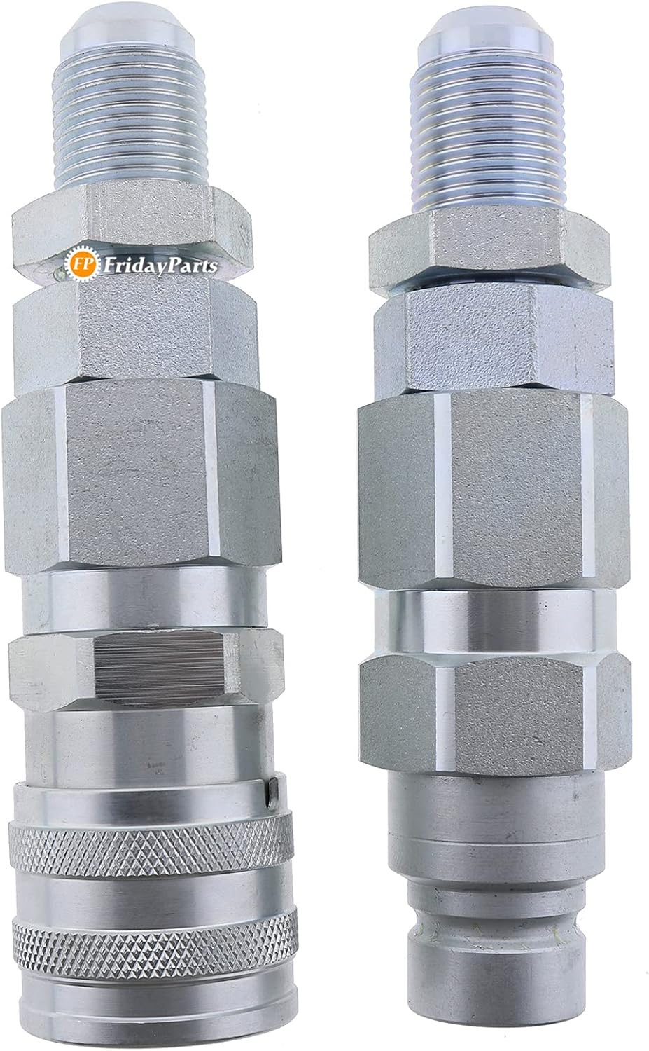 1/2 Flat Face Hydraulic Quick Connect Coupler Set Y617045