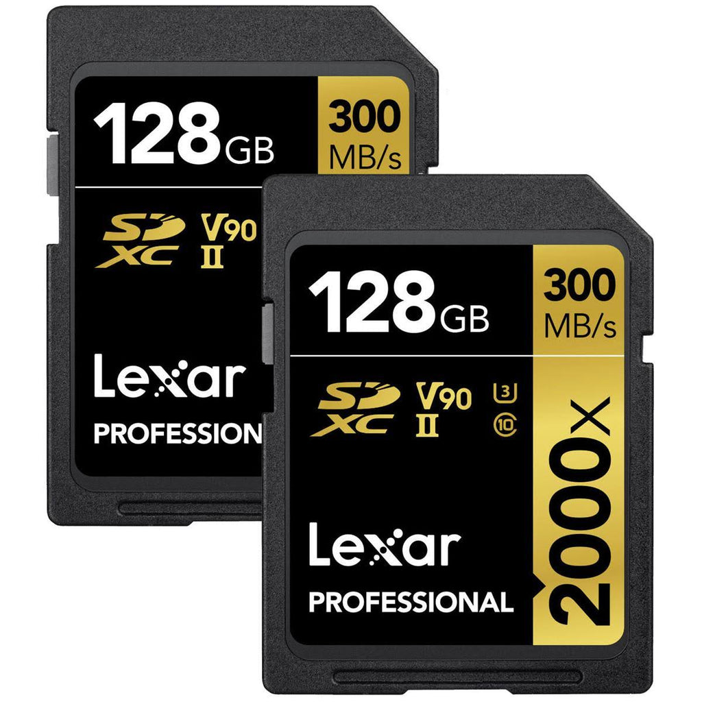128GB UHS-II SDXC Memory Card (2-Pack) B9179