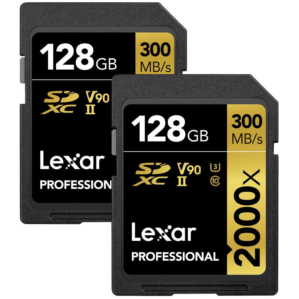 128GB UHS-II SDXC Memory Card (2-Pack) B9179