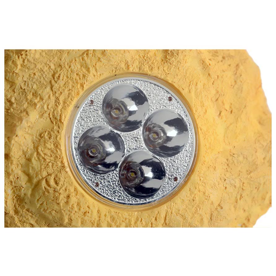 Set of 3 Solar Sandstone Rock Spot Lights D457345