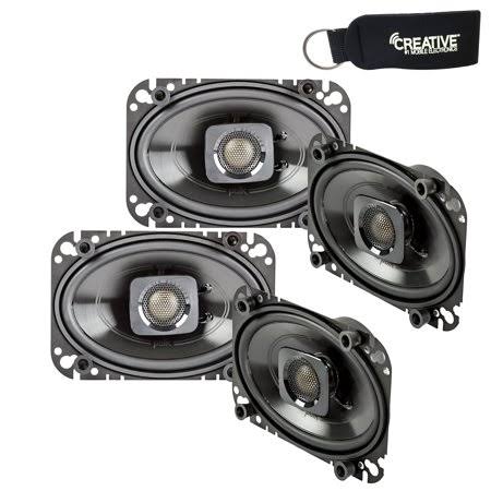 Two Pairs of 4x6 Coaxial Speakers P490090