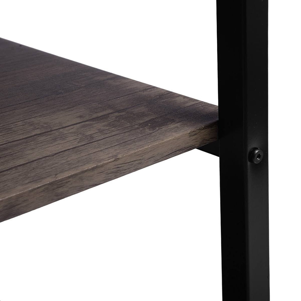 Industrial L-Shaped Corner Computer Desk with Shelf H36892