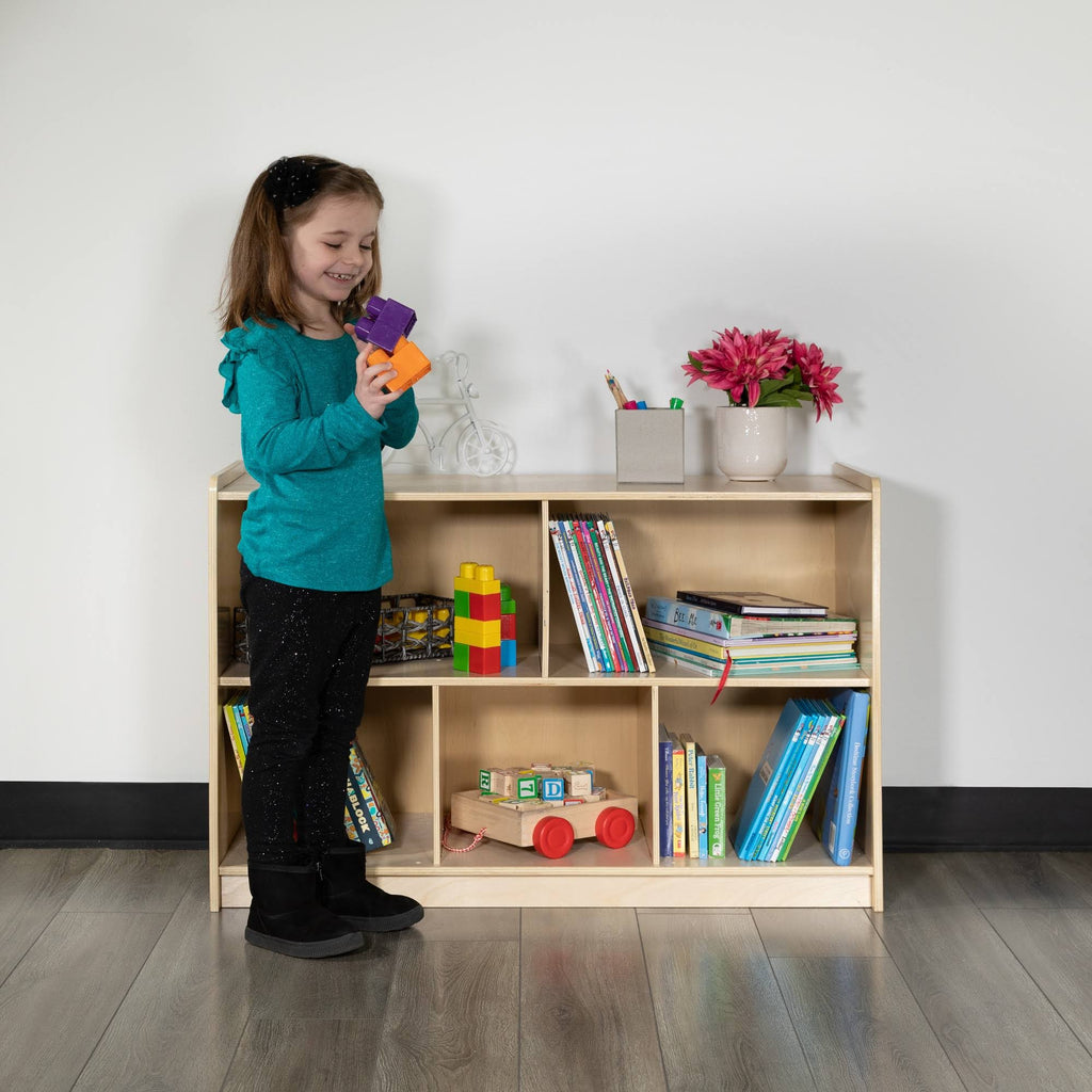 Wooden 5 Section School Classroom Storage Cabinet Q815