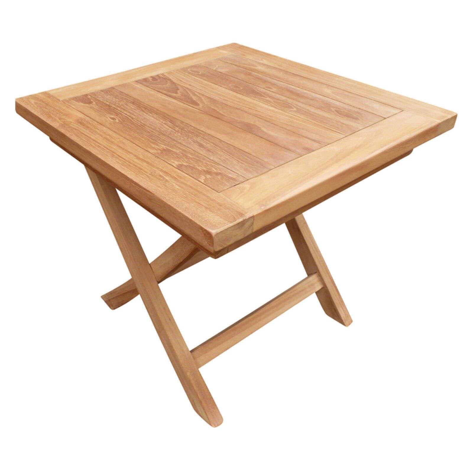Teak Patio Folding End Table S322