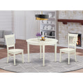 3-Piece Kitchen Table Set with 2 Dining Chairs and Wood Table R142774