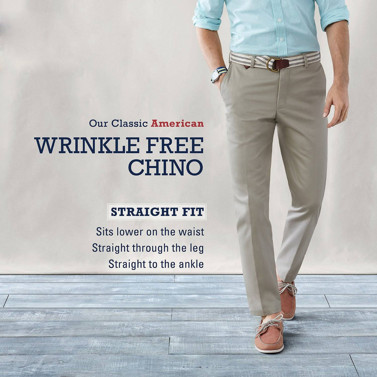 Classic Fit Flat Front Pant J324964