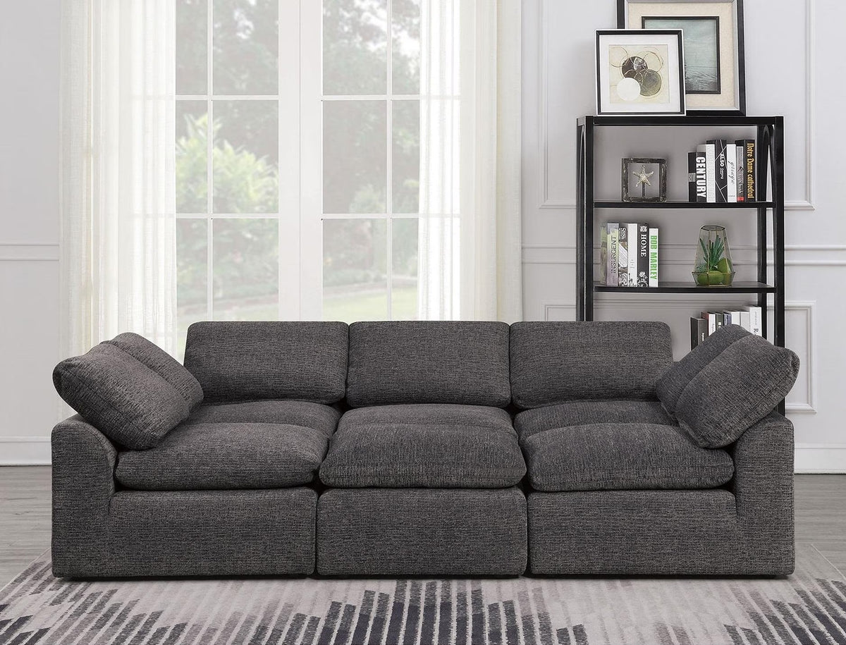 Gray Chenille Sleeper Sofa B46161
