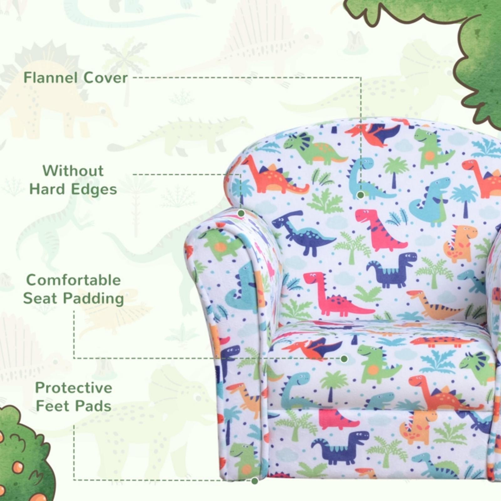 Dinosaur Toddler Kids Play Couch Sofa Chair V10421