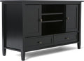 47 inch Solid Wood TV Media Stand in Farmhouse Grey J6086