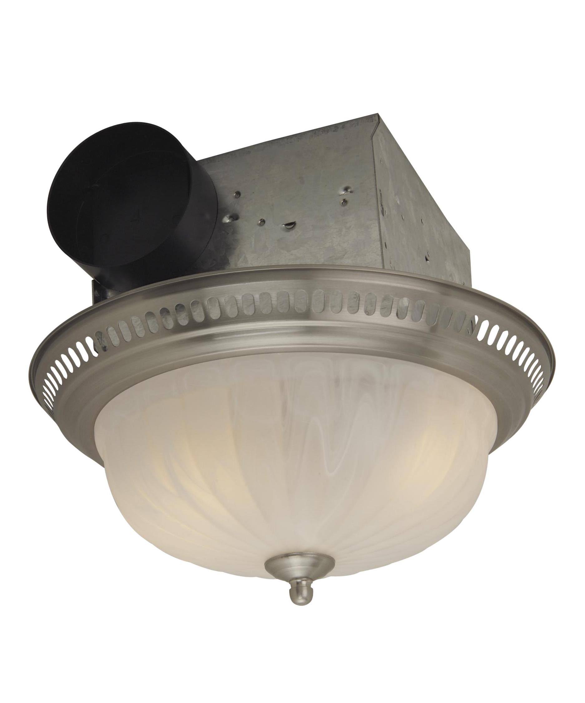 70 CFM Decorative Fan with Light - Stainless Steel I9657