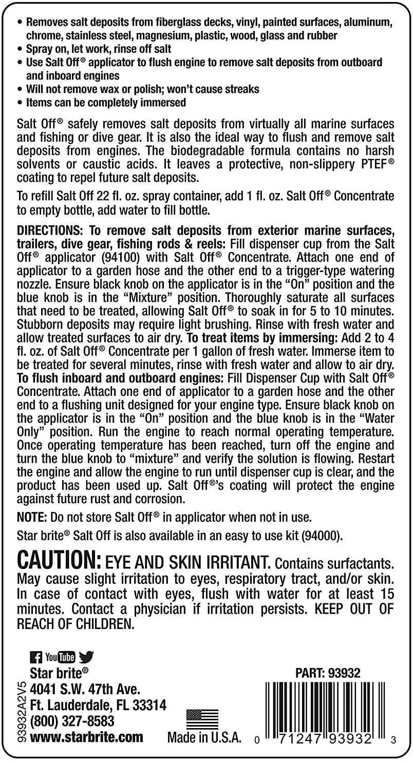 2 Pack Salt Off Concentrate with PTEF Protective Coating - 32 oz P86685