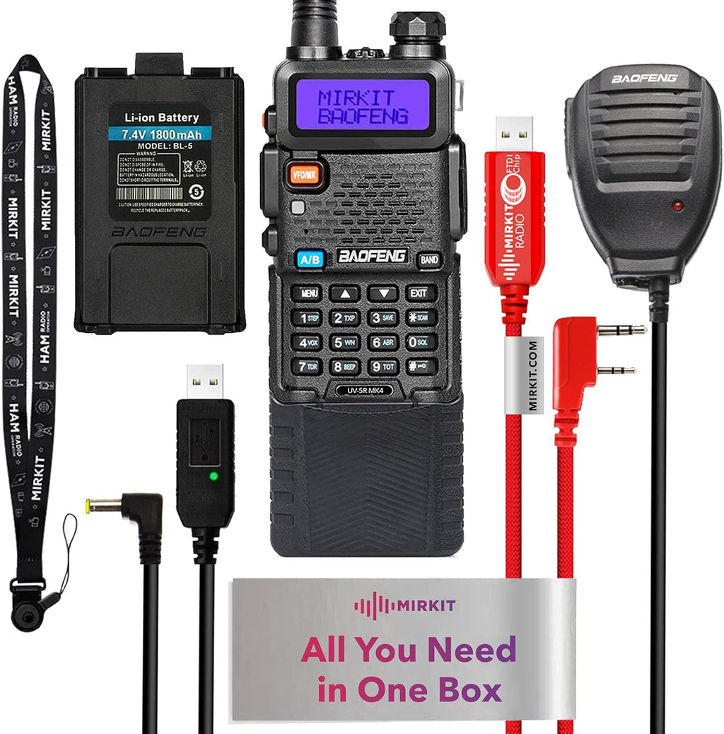 Two Way Radio with Battery 3800 mAh and Speaker Mic E24245