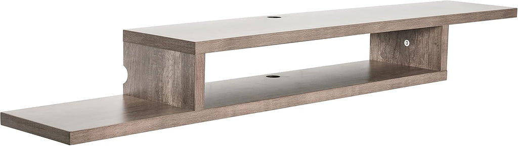 Skyline Walnut Floating Wall Mounted TV Console D474
