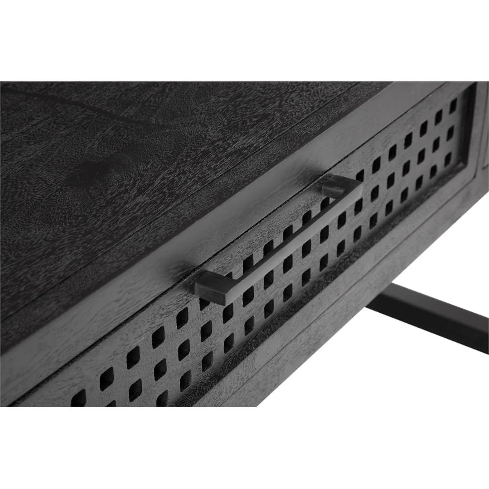 Black Wood Console Table G340
