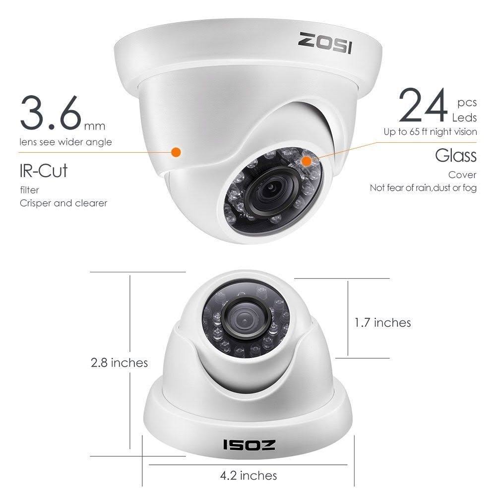 8-Channel HD-TVI 720p Security Camera System with DVR D9921