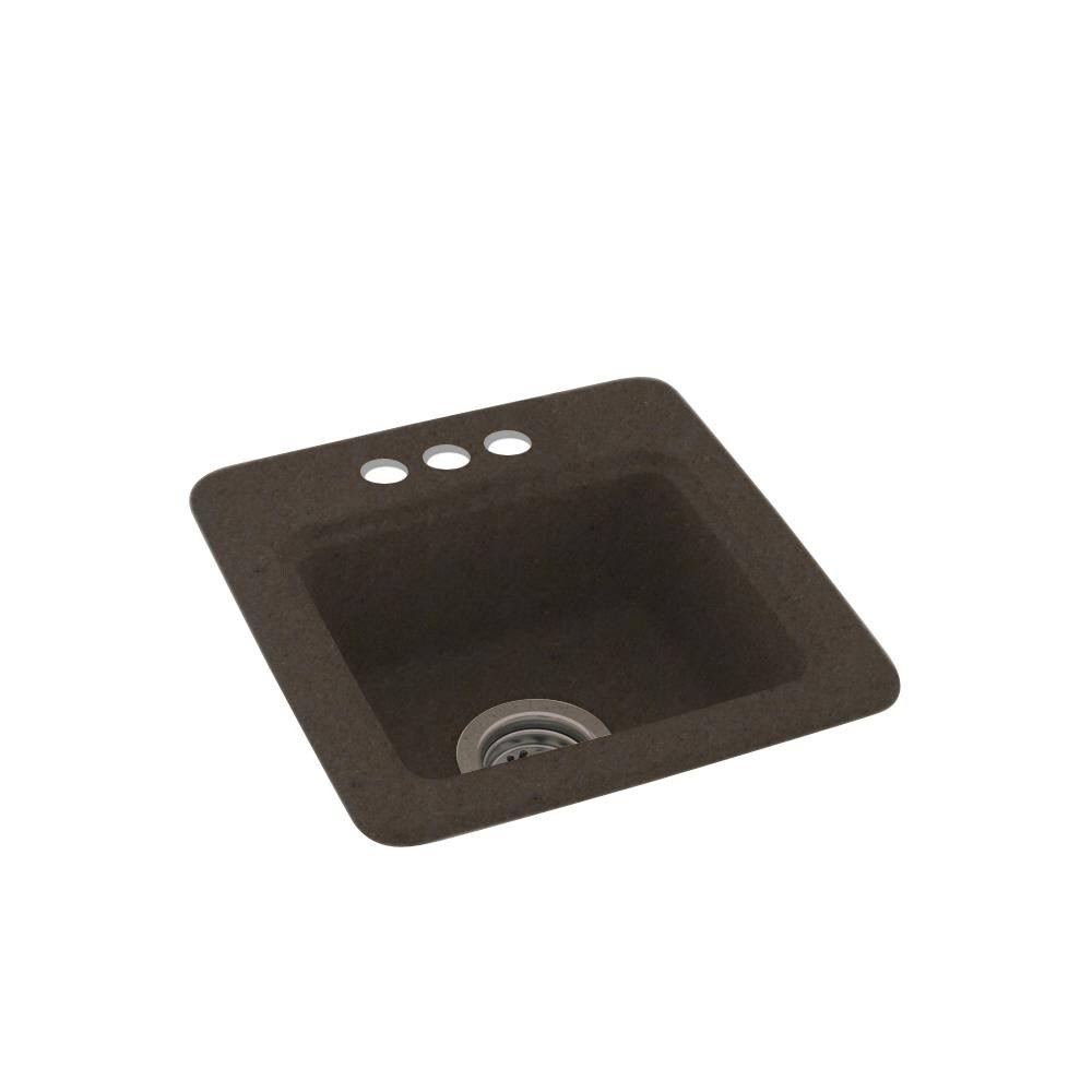 Canyon Solid Surface Drop-In Bar Sink with 3-Holes U5689