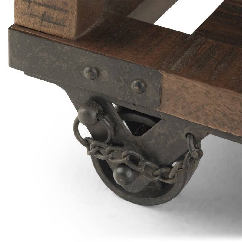 Distressed Brown End Table X819938