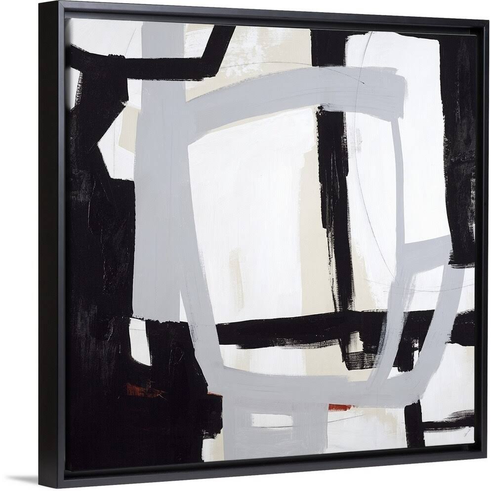 Black Float Frame Canvas Art - 20 x 20 D7942