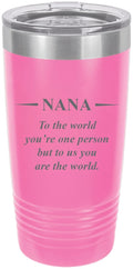 Pink Stainless Steel Engraved Insulated Tumbler 20 Oz Travel Coffee Mug U43760