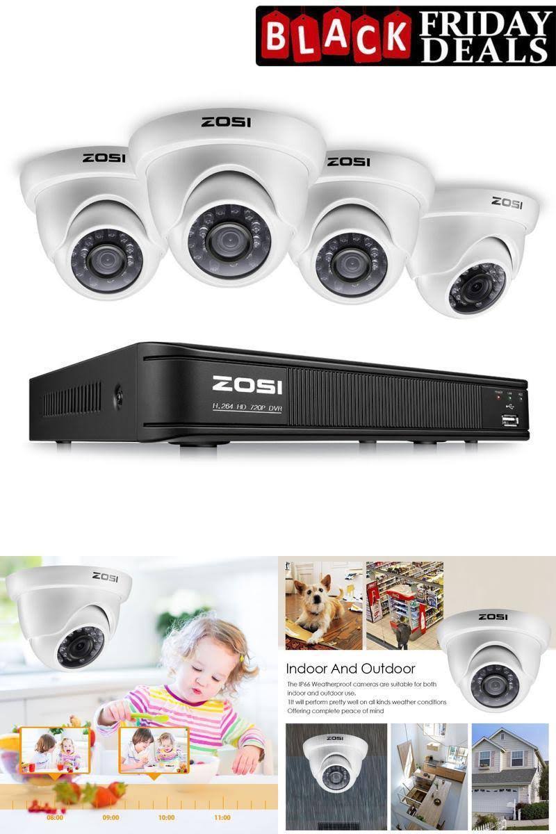 8-Channel HD-TVI 720p Security Camera System with DVR D9921