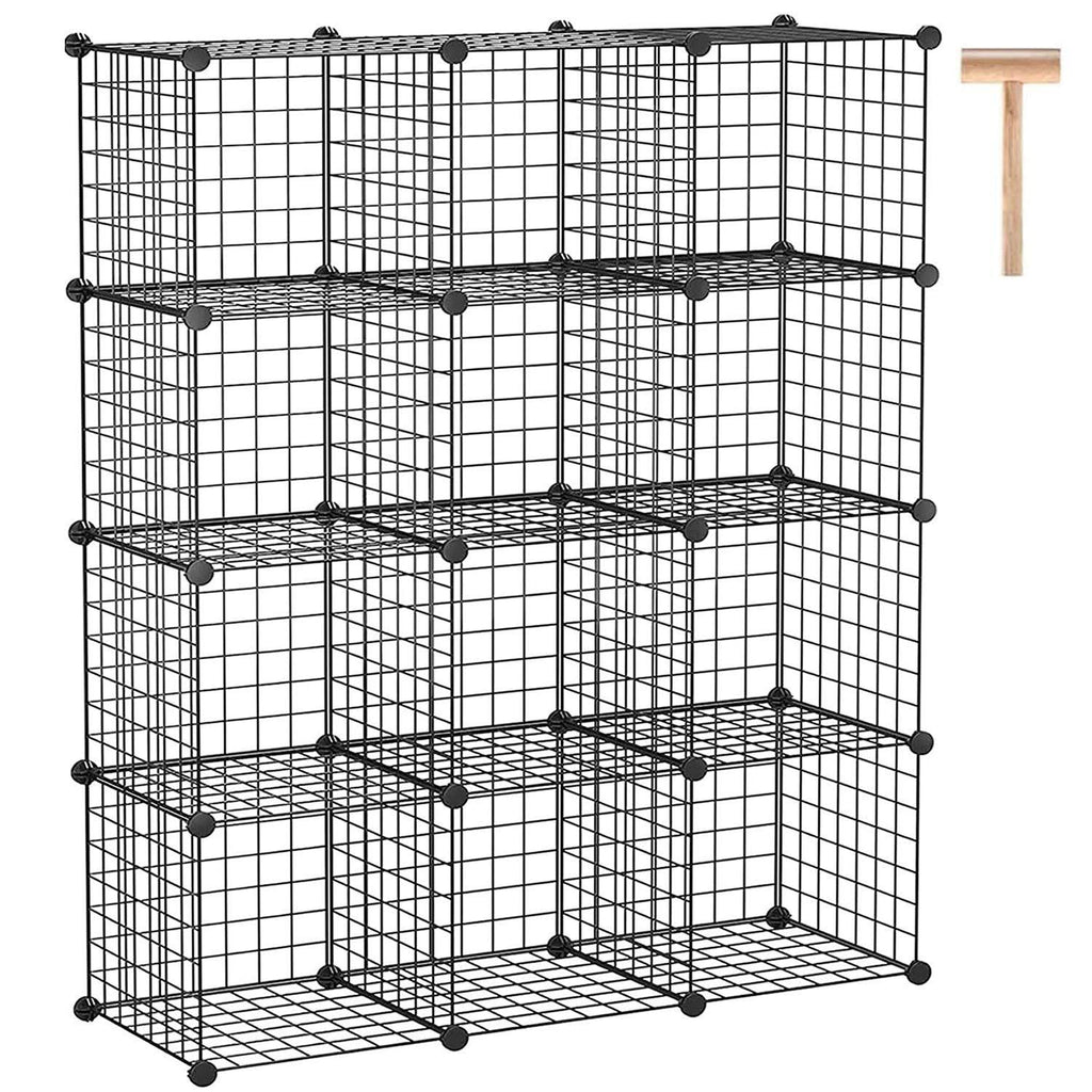 12-Cube Metal Wire Storage Organizer Q4584