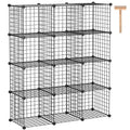 12-Cube Metal Wire Storage Organizer Q4584
