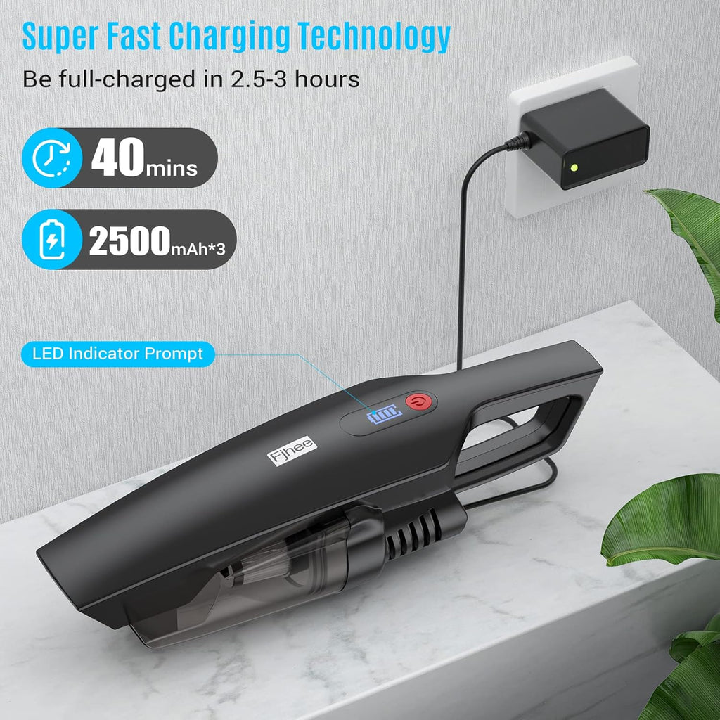 Handheld Cordless Vacuum Cleaner with 4 Attachments N352362