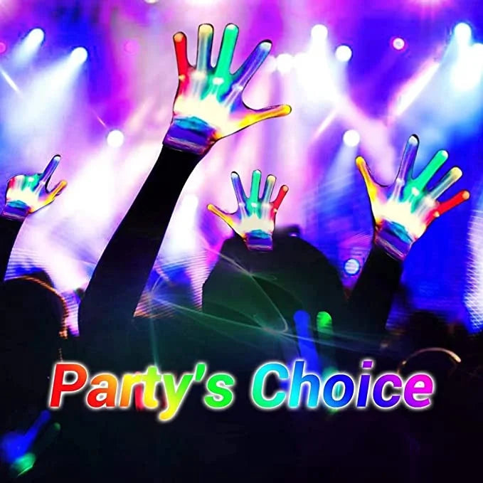 LED Gloves with 6 Flashing Mode (1 Pair) R121415