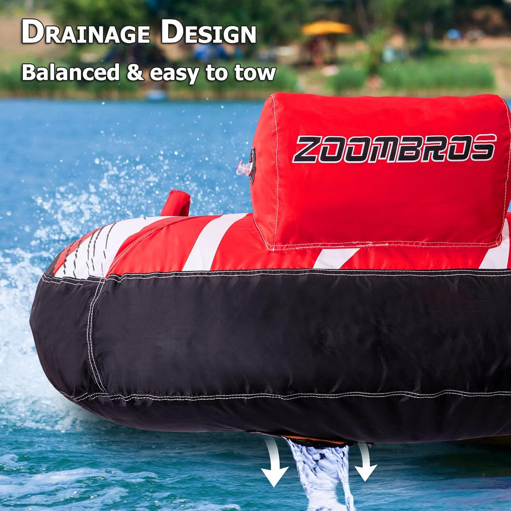 2 Person Towable Inflatable Boat Tube Q872897