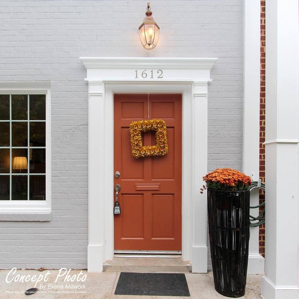 Plain PVC Pilaster with Decorative Capital & Base (Pair) Y6955