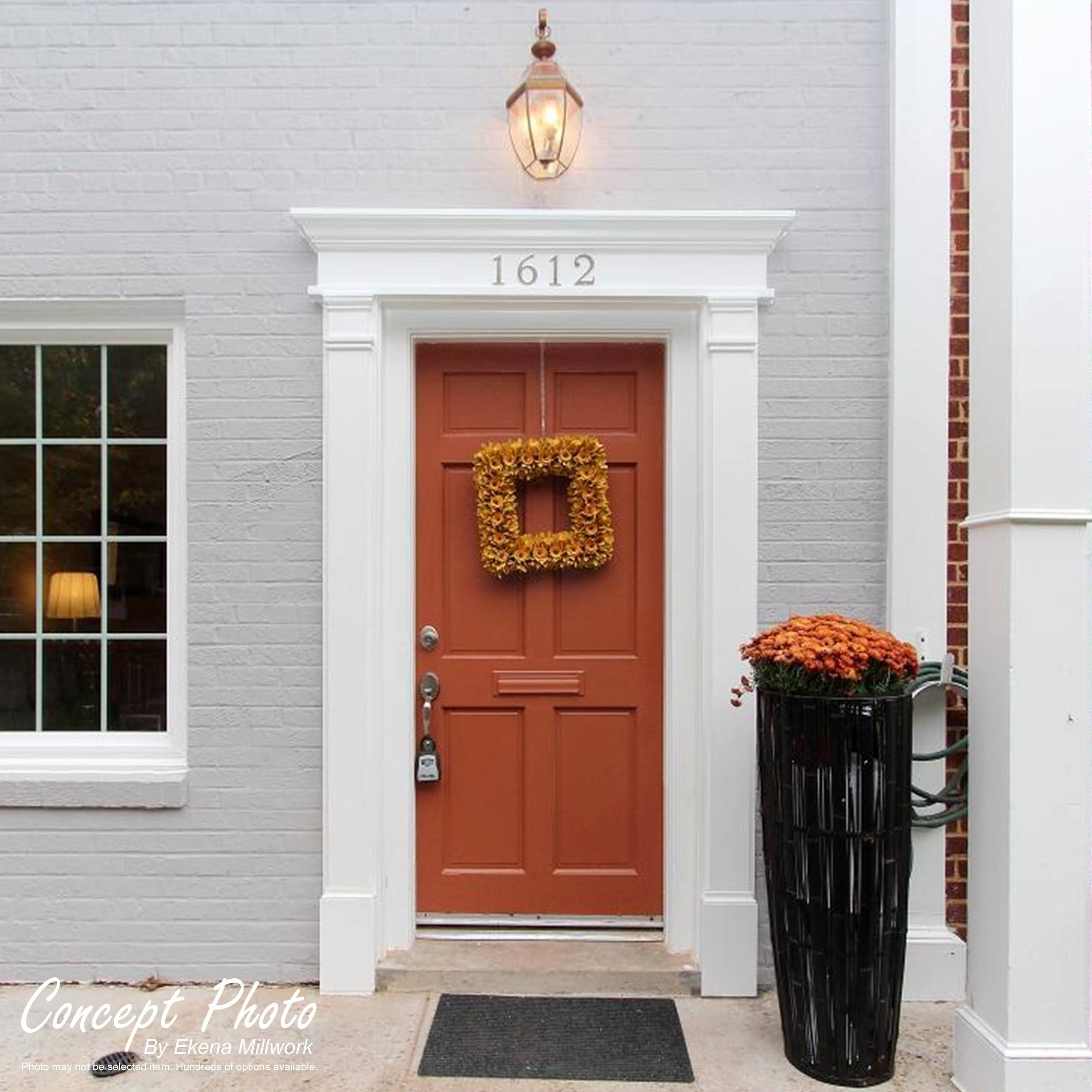 Plain PVC Pilaster with Decorative Capital & Base (Pair) Y6955