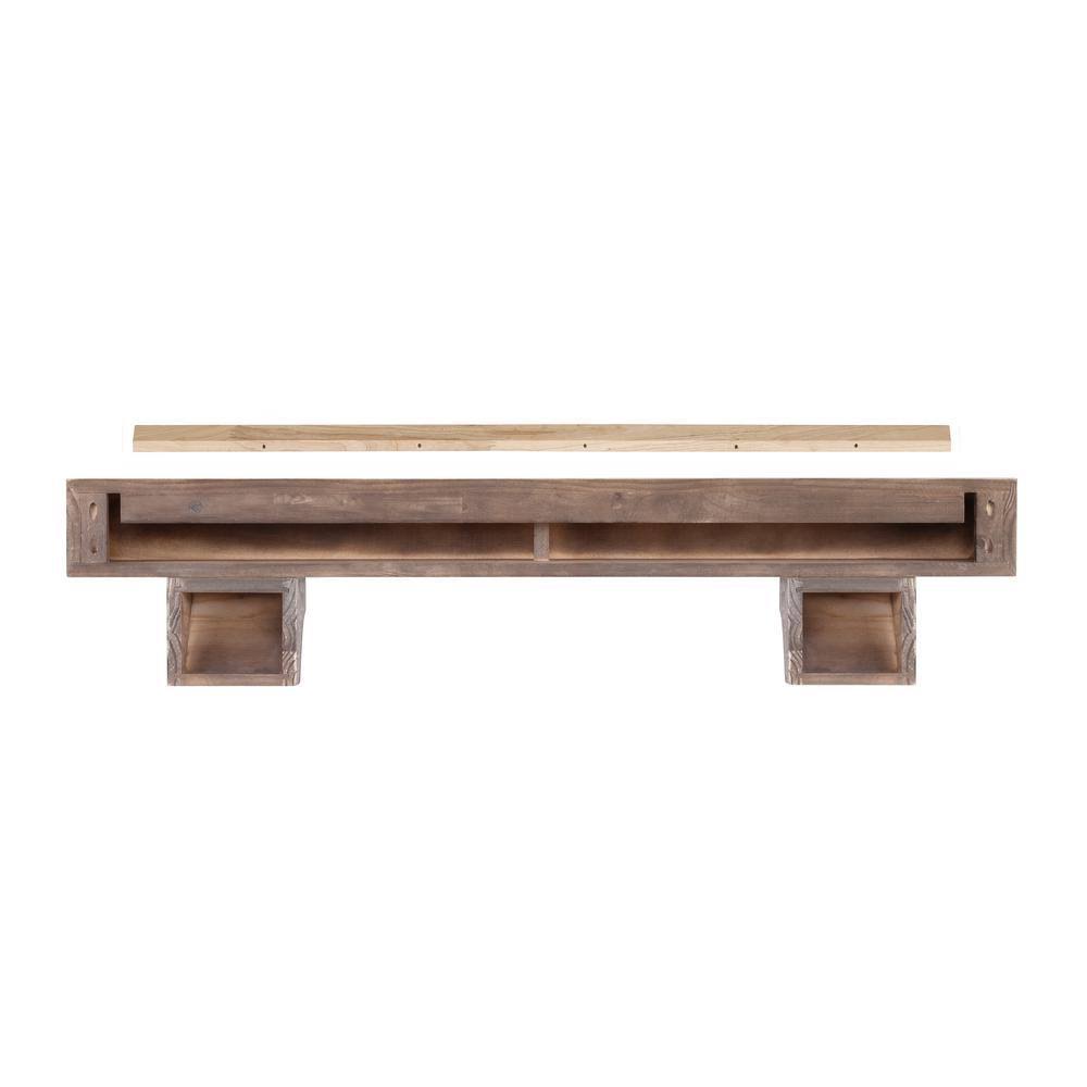 72x22 Farmhouse Mantel Shelf E5887