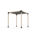Graphite 8 ft. x 8 ft. Pergola Kit for 4 x 4 Wood Posts F446367