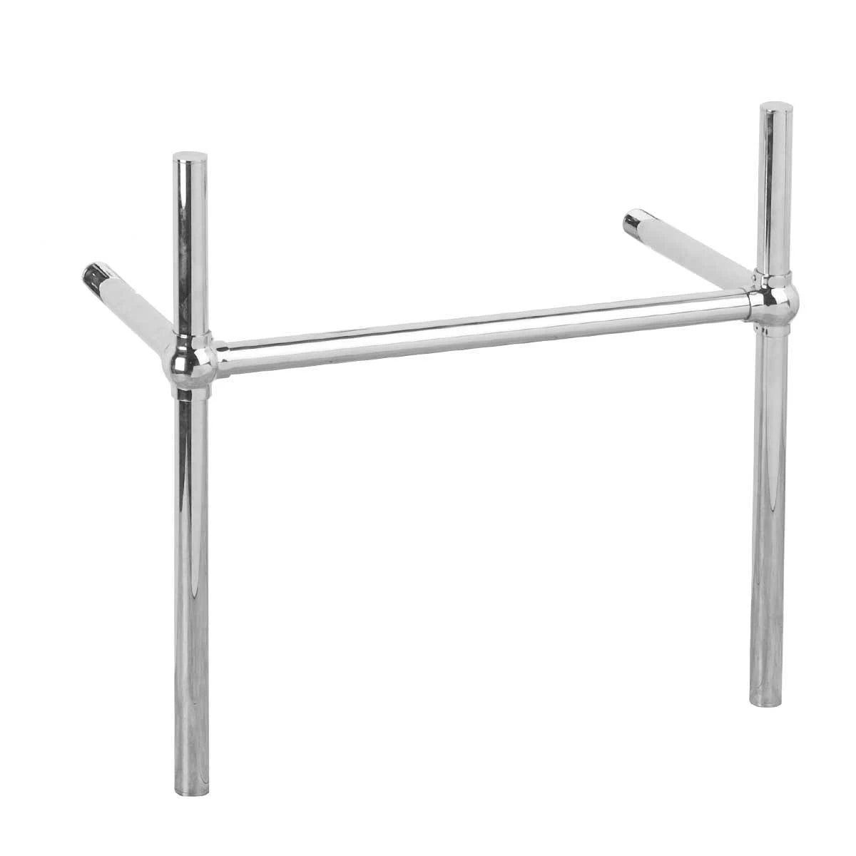 White Console Sink with Chrome Bistro Legs H730