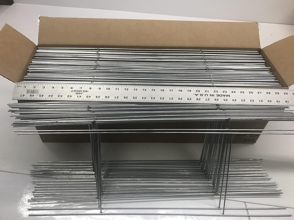 50 Pack Galvanized Metal Stake Sign Holder, 10 inch x 30 inch, 9 Gauge C4154