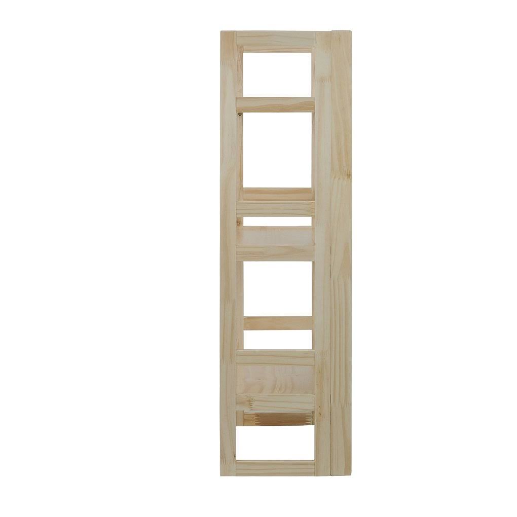 3-Shelf Folding Bookcase, Natural N10882