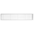 Solid Aluminum Fixed Bar Supply/Return Air Vent Grille, White-Gloss S261