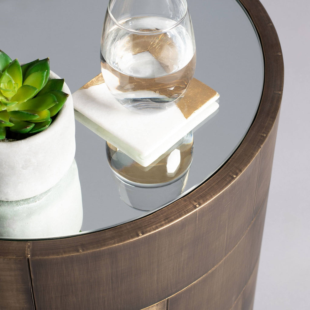 Brass Round Side Table W5220