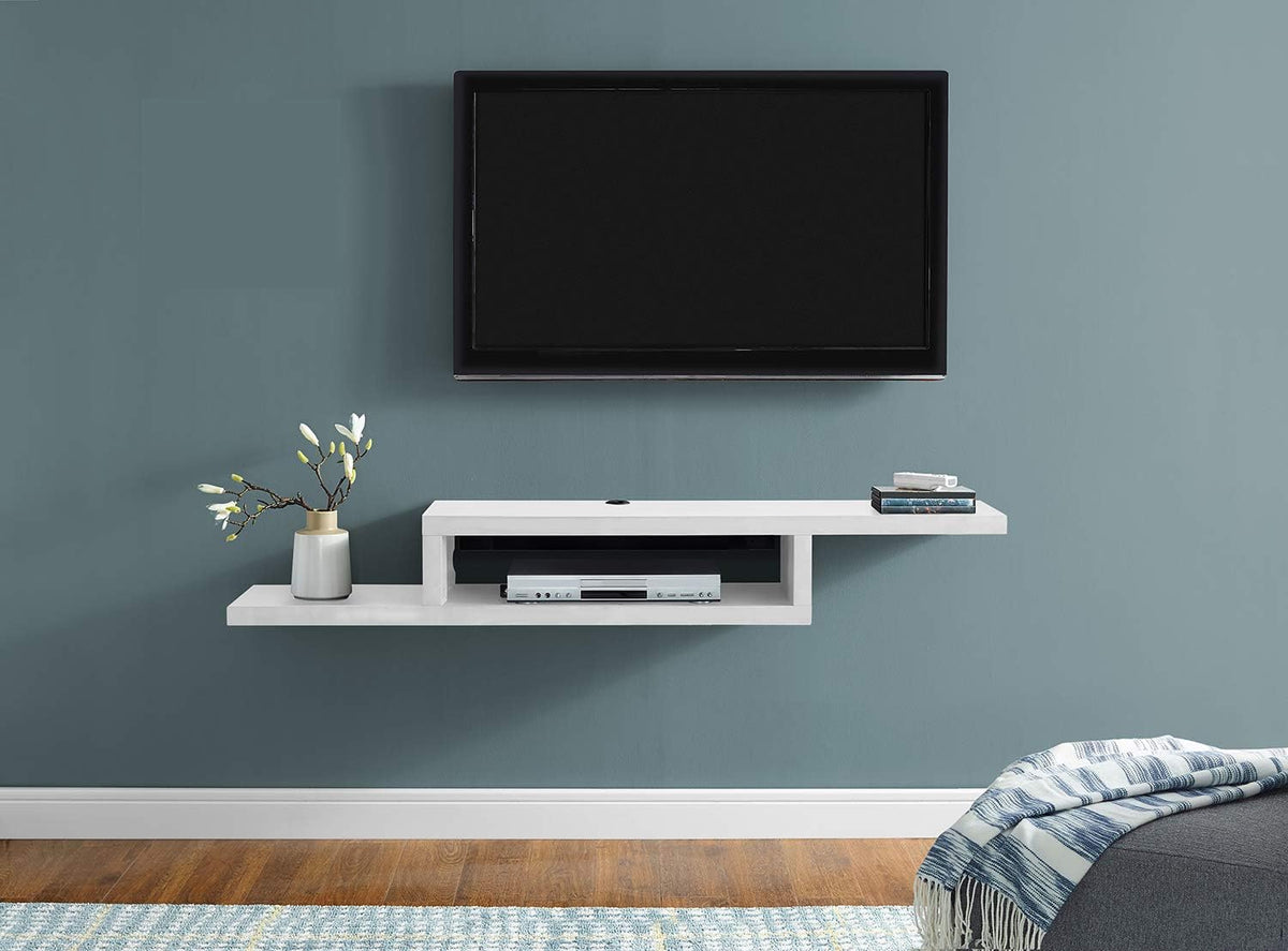 Skyline Walnut Floating Wall Mounted TV Console D474