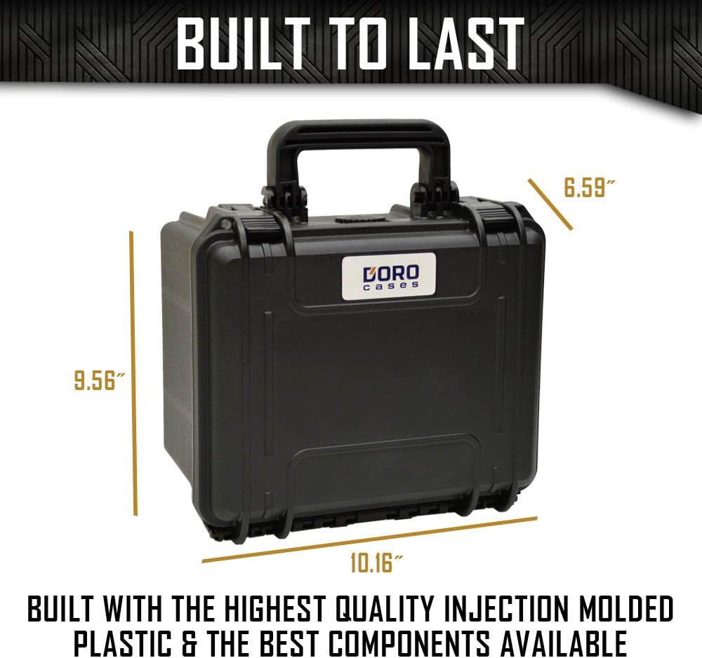 Waterproof Firearm Ammunition Case with Foam Insert F17490