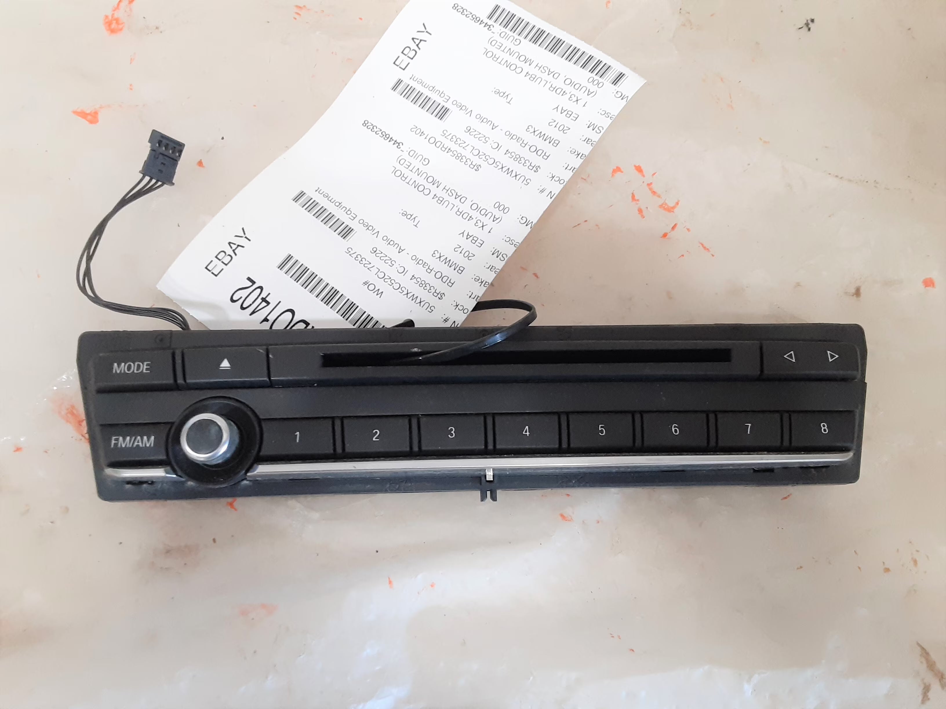 Pre-Owned BMW X4 X3 Dash Mounted Radio Control Panel H308249