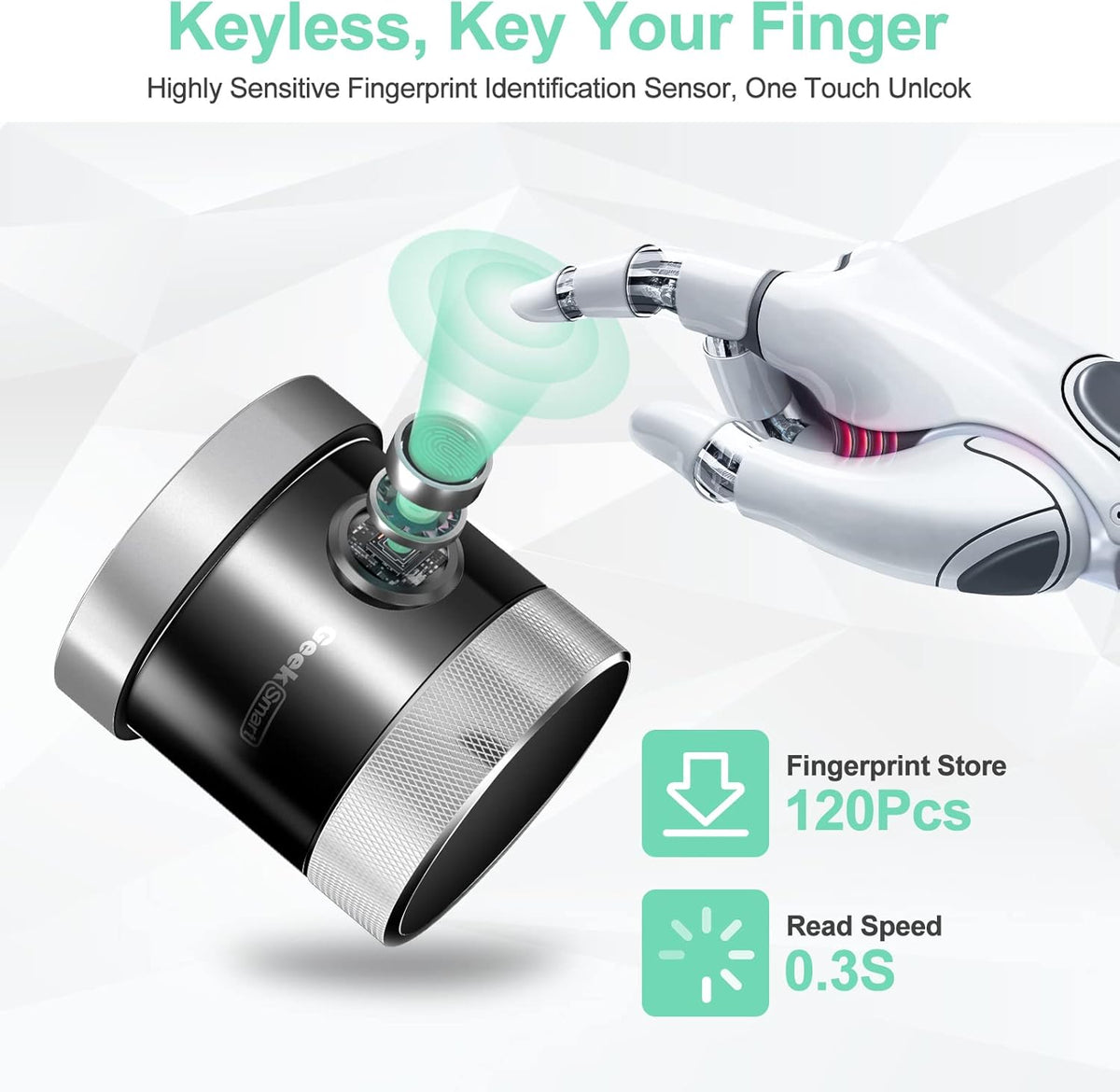 Sliver Smart Door Lock V5534
