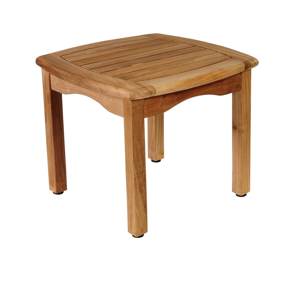 Brown Intan Teak Solid Square Patio Side Table F107