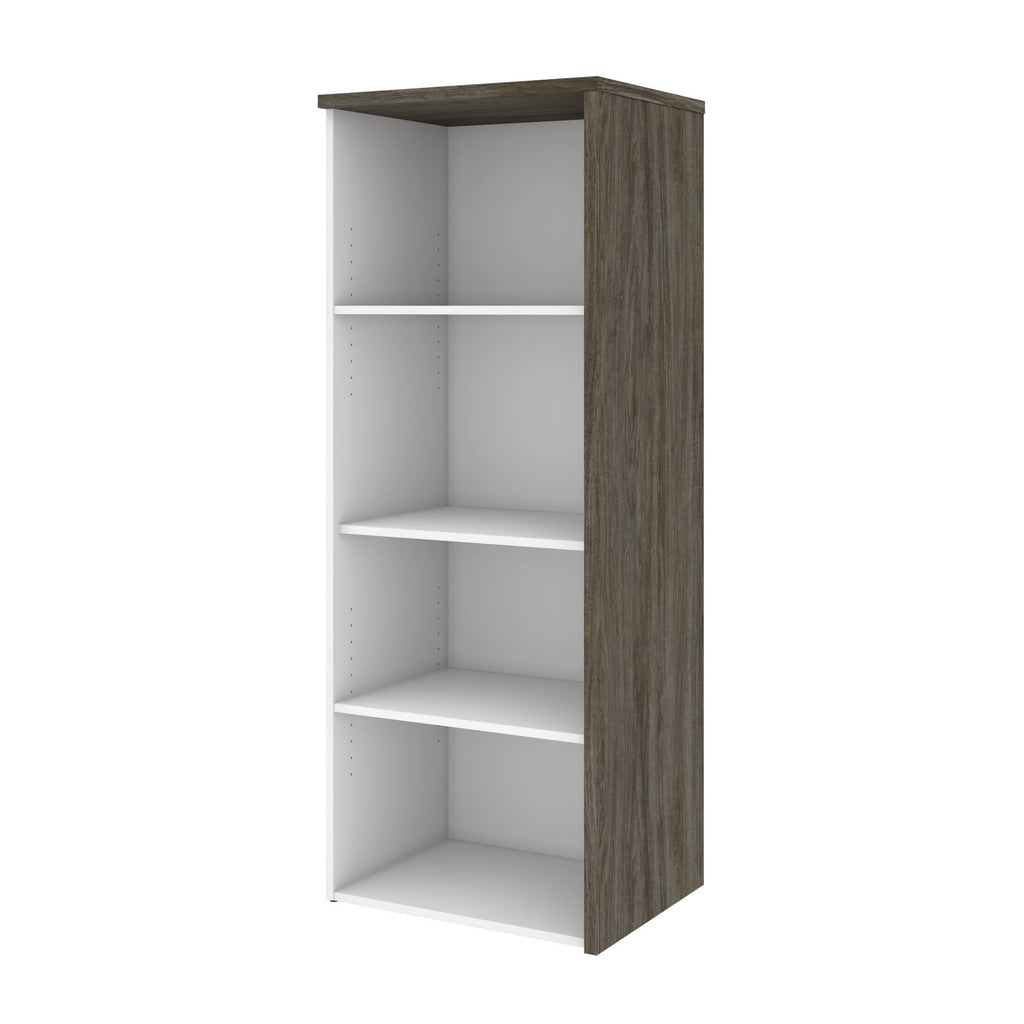 Walnut Grey White Bookcase H659521