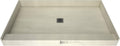 60" x 36" Center Drain Shower Pan Kit with PVC Drain and Grate J402422