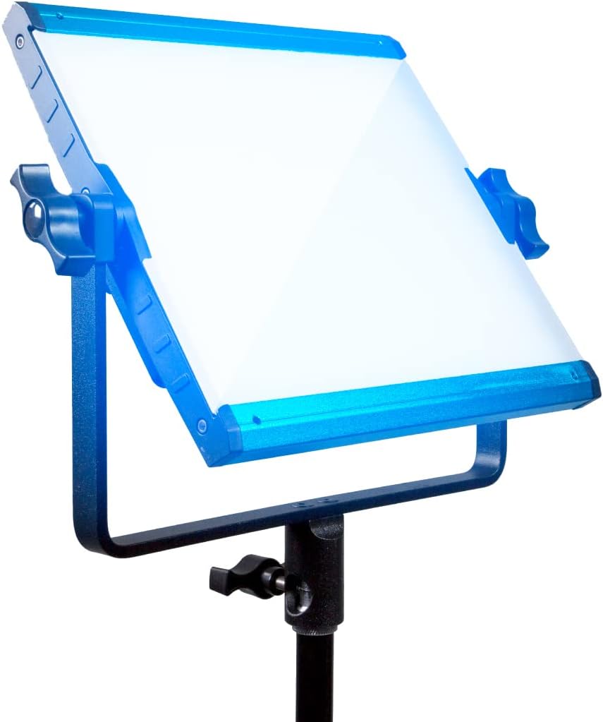 Bi-Color 3200K-5600K LED Video Light with App Control, Dimmable 0-100%, CRI & TLCI 96+, Dual NP-F Battery Plate L474263
